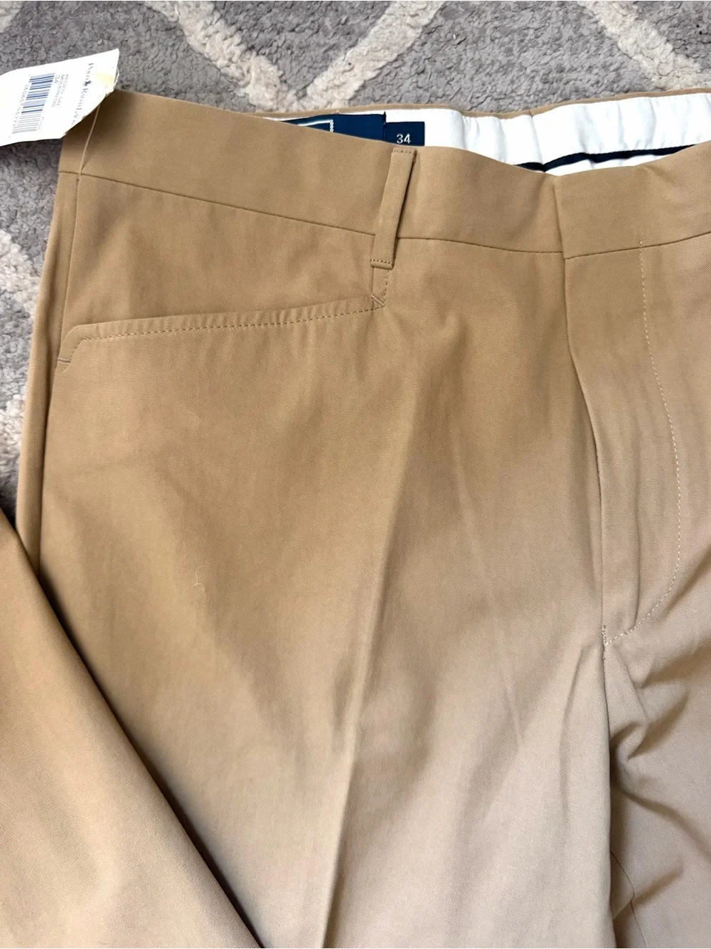 Vintage NWT Polo Ralph Lauren Men's Khaki Pants 90’s Italy 34